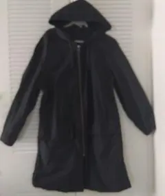 UNIQLOU　ユニクロユー　フーデットコート　ブラック USED