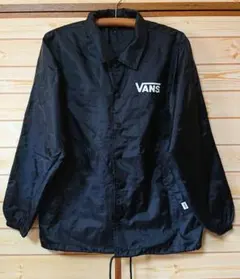 VANS バンズ ナイロン コーチジャケット アウター M 黒 長袖
