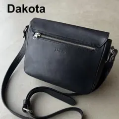 【Dakota】ダコタ　ショルダーバッグ　レザー　黒　ブラック　日本製