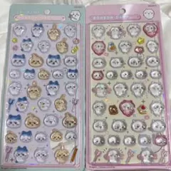 店舗購入　正規品 ちいかわ　ハチワレ　うさぎ ボンボンドロップシール 2枚セット