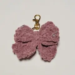 リボンチャーム　プリンセスモール　ハンドメイド　ピンク【匿名配送‼️】