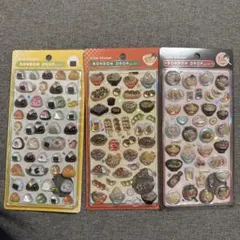 【正規品】和柄 ボンボンドロップシール おにぎり ラーメン 日本食 ラーメン