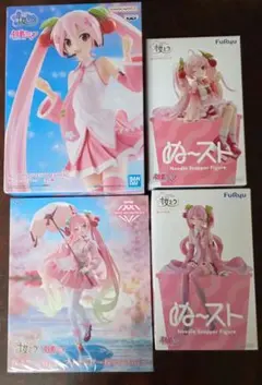 桜ミク フィギュア 4種セット