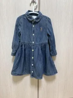 【ラルフローレン】デニムワンピース　12M 75〜80㎝
