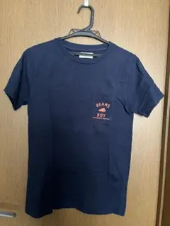 BEAMS BOY ネイビー ロゴTシャツのサムネイル