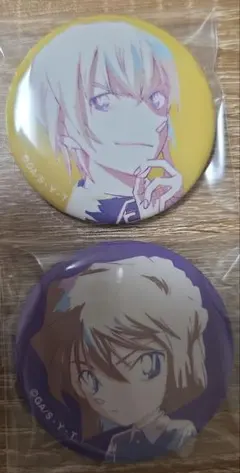 名探偵コナン 缶バッジ 安室透 灰原哀