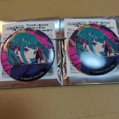 プロセカ グリッター缶バッジ 初音ミク 50C