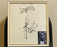 田中将大　ルーキー時代　直筆サイン色紙（フレーム付き）