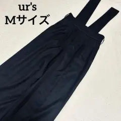 ur's ユアーズ　ダブルタックワイドサロペット　ブラックのサムネイル
