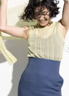 【AMARC×大草直子×OPAQUE.CLIP】シアーニットアンサンブル