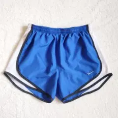 ナイキ ショートパンツ 無地 XS 青 インナーパンツ付き ランニング NIKEのサムネイル