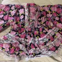 浴衣ドレス セパレート 薔薇柄のサムネイル