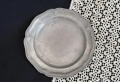 【onikoさま専用】花リム　ピューター　平皿　小皿 onikoさま専用】花リム ピューター 平皿 小皿 onikoさま専用】花