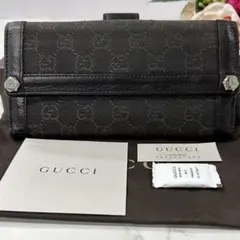 新品同様‼️ グッチ　GUCCI 財布　二つ折り　長財布　GGキャンバス