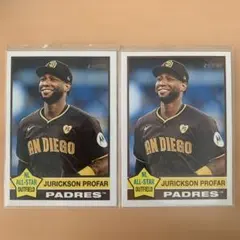 ジュリクソン・プロファーtopps HERITAGE サンディエゴ・パドレス２枚