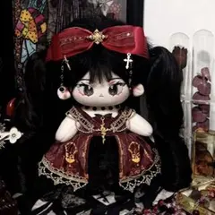 綺麗☆ぬいぐるみ服20cm 30cm ぬい服 着せ替え ドレス 赤 棉花娃娃