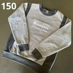Champion チャンピオントレーナー 150 グレー/ブラック　裏起毛
