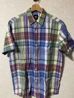 Stussy チェック柄 半袖シャツ コットン100% Mサイズのサムネイル