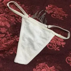 #0251aimerfeelＴバックビキニ　バックスタイルチャーム付ホワイトのサムネイル