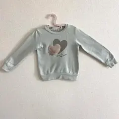 PAL HOUSE トレーナー ハート リボン 110cm 綿100％