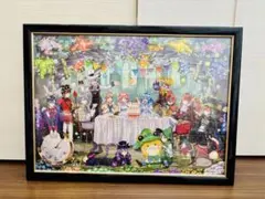 カラフルピーチ　ワンダーランド　ジグソーパズル　完成品　枠付き