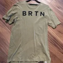 BURTON Tシャツ カーキ オーガニックコットン Sサイズのサムネイル