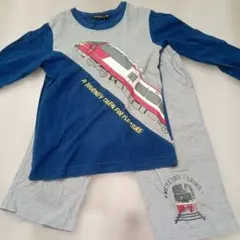 男児　電車デザイン 長袖カットソーとパンツセット 120