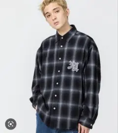 PATCHED FLANNEL SHIRT　XLARGE