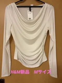 H&M DIVIDED 長袖 カットソー ホワイト M 新品✨のサムネイル