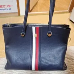 トミーヒルフィガー　トートバッグ　グローバルストライプ