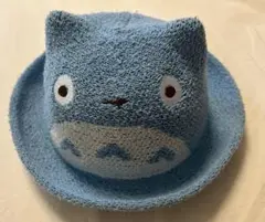 トトロデザイン 水色麦わら帽子　50cm