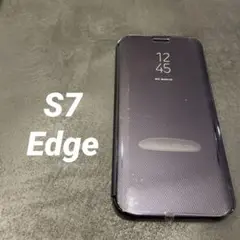 GALAXY S7 edge パープル　フルカバー　傷防止　Android