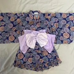 branshes バラ柄 浴衣ドレス 100cm