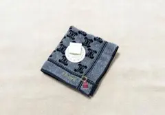 CELINE ロゴ入り グレー タオルハンカチ