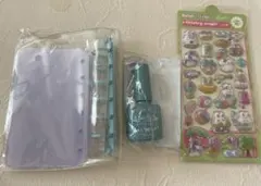 しーるん(粘着復活剤)、シール帳(レフィル10枚)、3Dシール