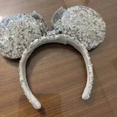 【難あり】ミッキー　スパンコール　カチューシャ