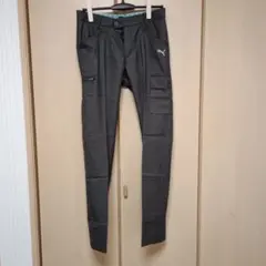 値下げ‼️Puma チェック柄 カーゴパンツ ブラック - メルカリ