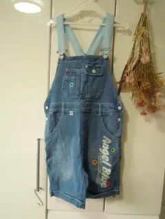 ANGEL BLUE　エンジェルブルー　ハーフパンツオーバーオール　M150