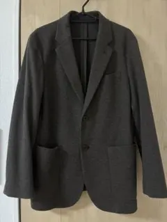 ユニクロ　コンフォート2Bジャケット　ブラウン　M