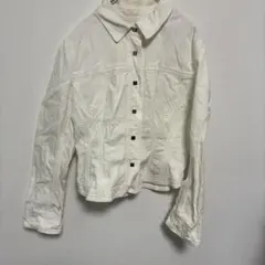 ホワイトデニムジャケット　Ｌサイズ