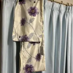 浴衣 単品 花柄 パープル系