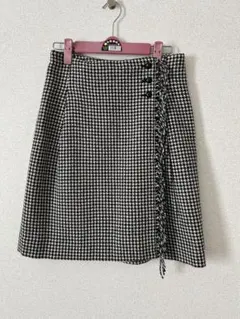 チェック柄ラップスカート ines de la fressange ユニクロ