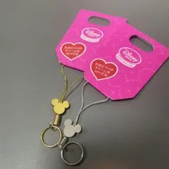 お値下げ　ディズニー　ミッキーマウス　ストラップセット