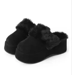 GRL 厚底ファーサボサンダル 【ci487】