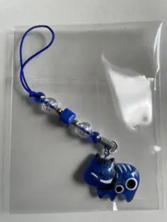 ガチャガチャ青べこver /キーホルダー/ 福島県 お守り 魔除け 無病息災 牛のサムネイル