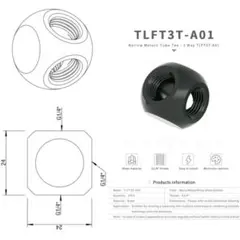 barrow metalic cube tee g1/4 3way