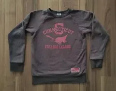 コネチカット大学風トレーナー ダークグレー