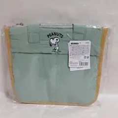 【新品】 PEANUTS スヌーピー ポケット 付き 保冷 ランチバッグ