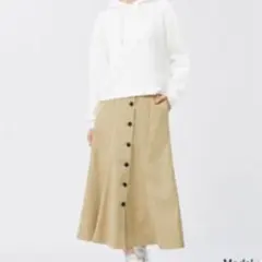 ☆新品未使用☆《GU》ライトコーデュロイマーメイドスカート　S