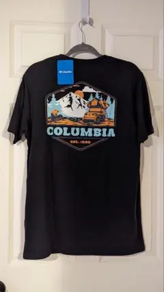 【新品】Columbia　コロンビア　 グラフィックTシャツ ブラック　Mサイズ